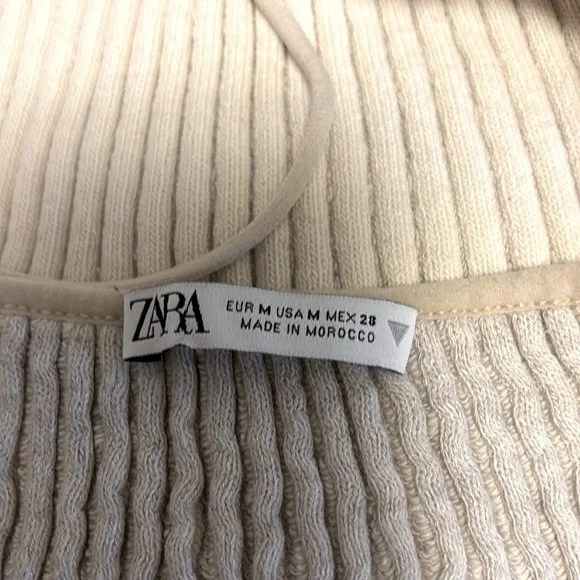 Zara Cropped Ribbed Tank - Picture 4 of 7